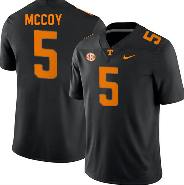 Men #5 Bru McCoy Tennessee Volunteers College Football Jerseys Stitched-Black